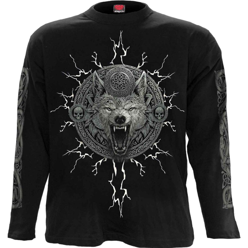 Spiral - Valhalla Lange ärmel top - Schwarz